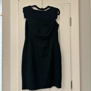 Ann Taylor Boatneck Sheath Dress in Green